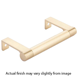 4.25" cc Select Smooth Cabinet Edge Pull - Satin Brass