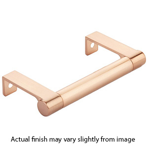 4.25" cc Select Smooth Cabinet Edge Pull - Satin Copper