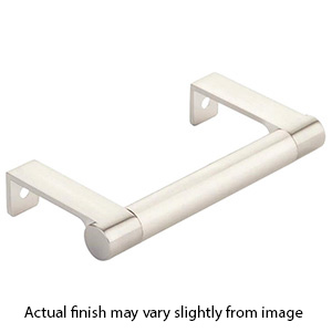 3.75" cc Select Smooth Cabinet Edge Pull - Satin Nickel