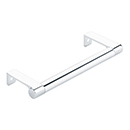 5.25" cc Select Smooth Cabinet Edge Pull - Polished Chrome