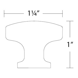 86642 - Timeless Classics - 1.25" Paxton Knob - Satin Brass