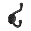 2606 - Traditional Brass - Robe Hook - Flat Black