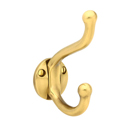 2606 - Traditional Brass - Robe Hook - French Antique