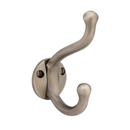 2606 - Traditional Brass - Robe Hook - Pewter