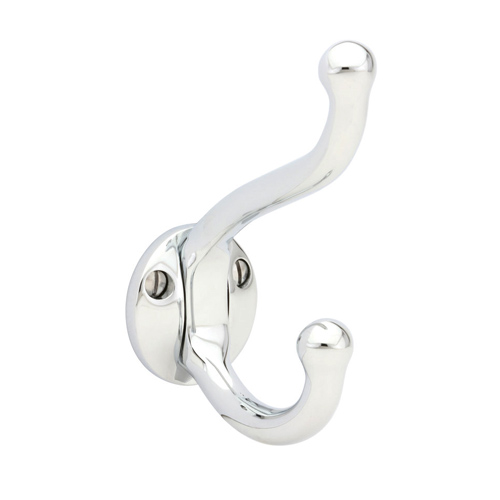 2606 - Traditional Brass - Robe Hook - Polished Chrome