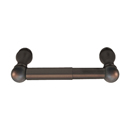 2605 - Traditional Brass - Spring Rod Paper Holder - Wilshire Rosette - Bronze