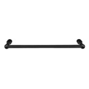 26024 - Traditional Brass - 12" Towel Bar - Wilshire Rosette - Flat Black