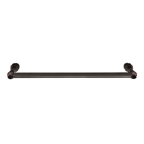 26024 - Traditional Brass - 12" Towel Bar - Small Round Rosette - Bronze