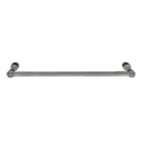 26024 - Traditional Brass - 12" Towel Bar - Ribbon & Reed Rosette - Pewter