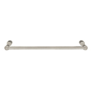 26024 - Traditional Brass - 12" Towel Bar - #8 Rosette - Satin Nickel