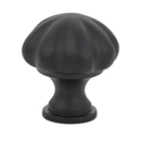 86121 - Traditional Brass - 1" Melon Knob - Flat Black