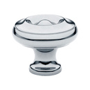 86114 - Traditional Brass - 1" Waverly Knob - Polished Chrome