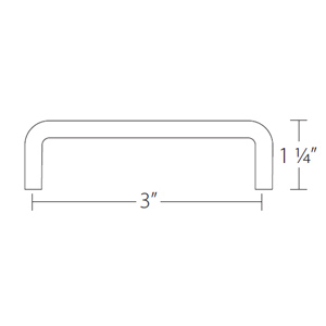 86131 - Traditional Brass - 3" Wire Pull - Oil Rubbed Bronze