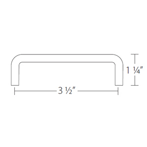 86132 - Traditional Brass - 3.5" Wire Pull - Oil Rubbed Bronze