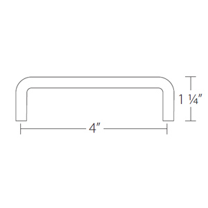 86133 - Traditional Brass - 4" Wire Pull - Oil Rubbed Bronze