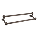 27081 - Tuscany - 18" Double Towel Bar - Rosette #12 - Medium Bronze