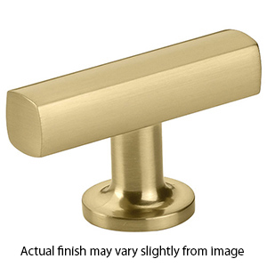 86727 - Urban Modern - 2" Freestone T-Knob - Satin Brass