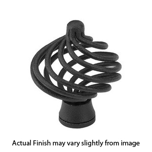 76012 - Wrought Steel - 1.5" Flanders Knob - Flat Black