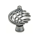 76011 - Wrought Steel - 1.25" Flanders Knob - Satin Steel