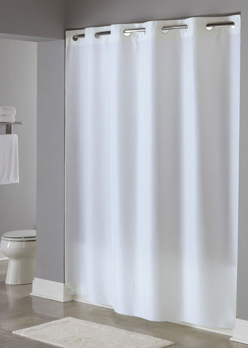ADA Plain Shower Curtain - 71 x 80 - White