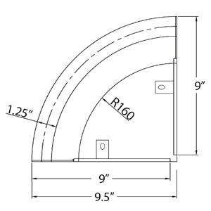 Corner Shelf Grab Bar