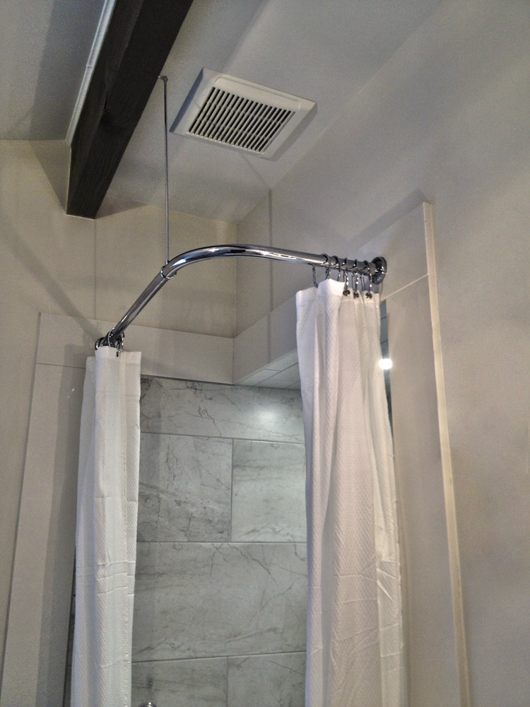36 inch double shower curtain tension rod
