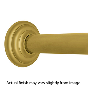 36" Shower Rod - Classic High Quality - Satin Brass