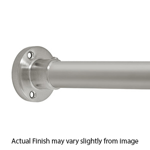 60" Shower Rod - Heavy Duty Round - Brushed/ Satin Nickel