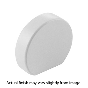 10040-MW - Modern Oval - 1"cc Cabinet Knob - Matte White