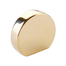 10040-UNBR - Modern Oval - 1"cc Cabinet Knob - Unlacquered Brass