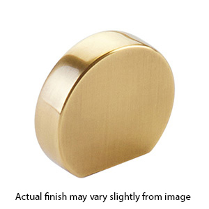 10040-VB - Modern Oval - 1"cc Cabinet Knob - Vintage Brass