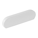 10041-MW - Modern Oval - 3"cc Cabinet Pull - Matte White