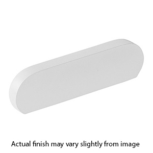 10041-MW - Modern Oval - 3"cc Cabinet Pull - Matte White