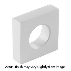 10030-MW - Modern Oval Slot - 1"cc Cabinet Knob - Matte White