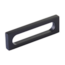 10032-MB - Modern Oval Slot - 3.5"cc Cabinet Pull - Matte Black