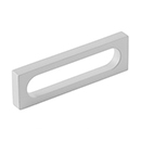 10032-MW - Modern Oval Slot - 3.5"cc Cabinet Pull - Matte White