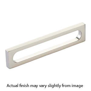 10033-BN - Modern Oval Slot - 5"cc Cabinet Pull - Brushed Nickel