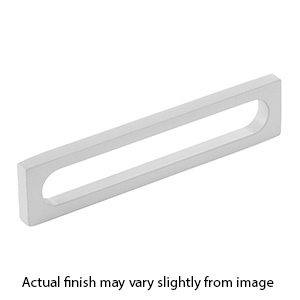 10033-MW - Modern Oval Slot - 5"cc Cabinet Pull - Matte White