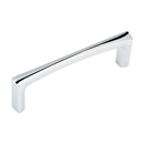 501 - Italian Contemporary - 4" Cabinet Pull - Polished Chrome