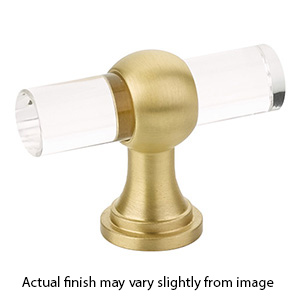 411-SB - Lumiere Transitional - 2" T-Knob - Satin Brass