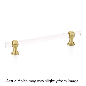 416-SB - Lumiere Transitional - 6" cc Cabinet Pull - Satin Brass