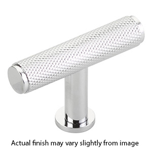 5001-26 - Pub House Knurled - 2" T-Knob - Polished Chrome