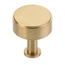 5102-SSB - Pub House Smooth - 1.25" Round Knob - Satin Brass