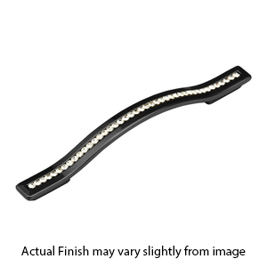 302-BC - Skyevale - 128/160 mm Cabinet Pull - Black Chrome w/Crystals