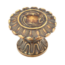 936-MBR - French Court - 1.25" Cabinet Knob - Monticello Brass