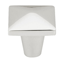 M2061PN - Aspen - 1.25" Square Knob - Polished Nickel