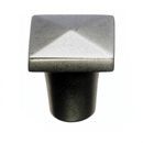 M1505SBL - Aspen - 3/4" Square Knob - Silicon Bronze Light