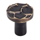 TK295 BA - Cobblestone - 1 1/8" Small Round Knob - Brass Antique