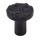 TK295 CB - Cobblestone - 1 1/8" Small Round Knob - Coal Black