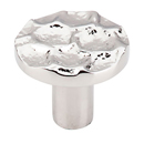 TK296 PN - Cobblestone - 1 3/8" Medium Round Knob - Polished Nickel